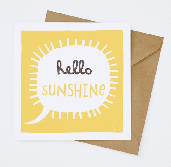 Hello Sunshine - Greeting Card (1-79C)