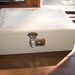Jewelry Box With Key Ivory Chest Maroon Lined