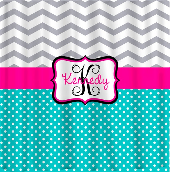 Personalized Shower Curtain Custom with your Name or Initials