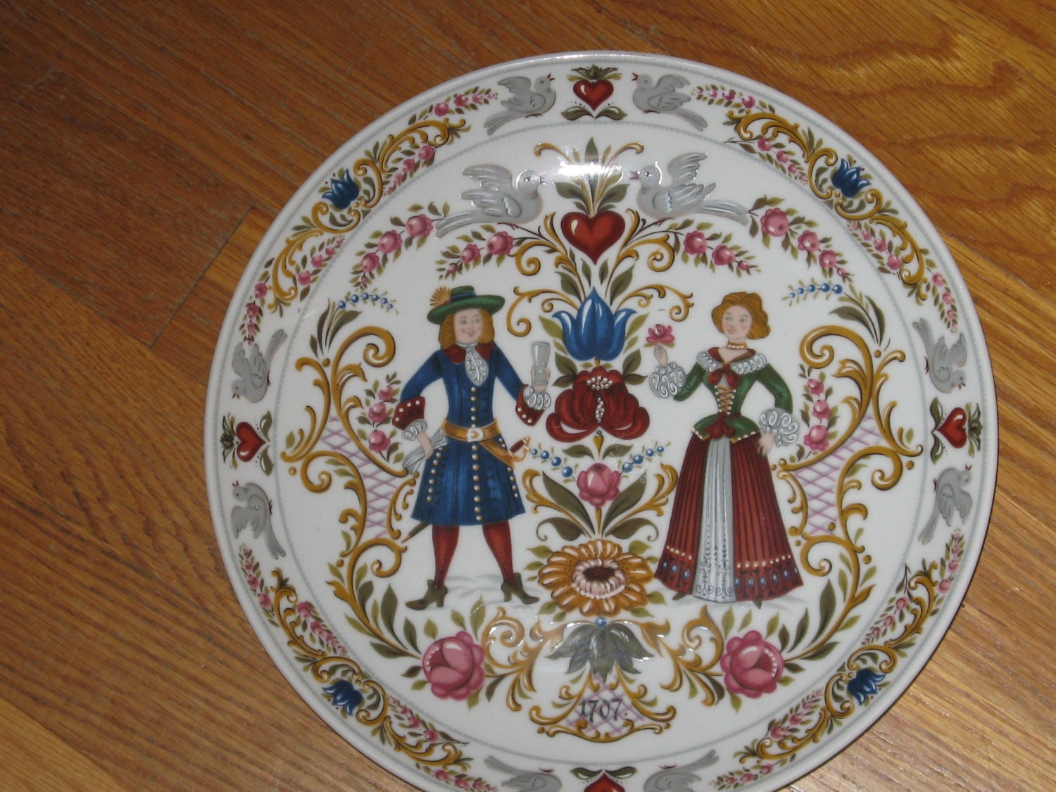 Vintage Kurt Hammer Porcelain Collector Plate by IrisFoldingCrafts