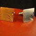 Diamond Cut Sterling Silver Square Cufflinks