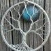 Moon Tree Pendant - Sterling Silver and Blue Labradorite Pendant - Original Design by Ethora