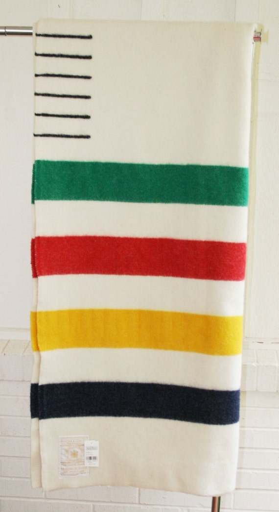 Hudson Bay Six Point Queen Size Wool Blanket