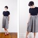 1970s Salt and Pepper Pendleton Wool Skirt - M