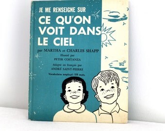 70s French children science book - Je me renseigne sur ce qu'on voit dans le ciel