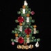 Vintage Austrian Crystal Rhinestone Christmas Tree Pin