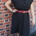 Black and White Polka Dot Secretary Day Dress L/XL