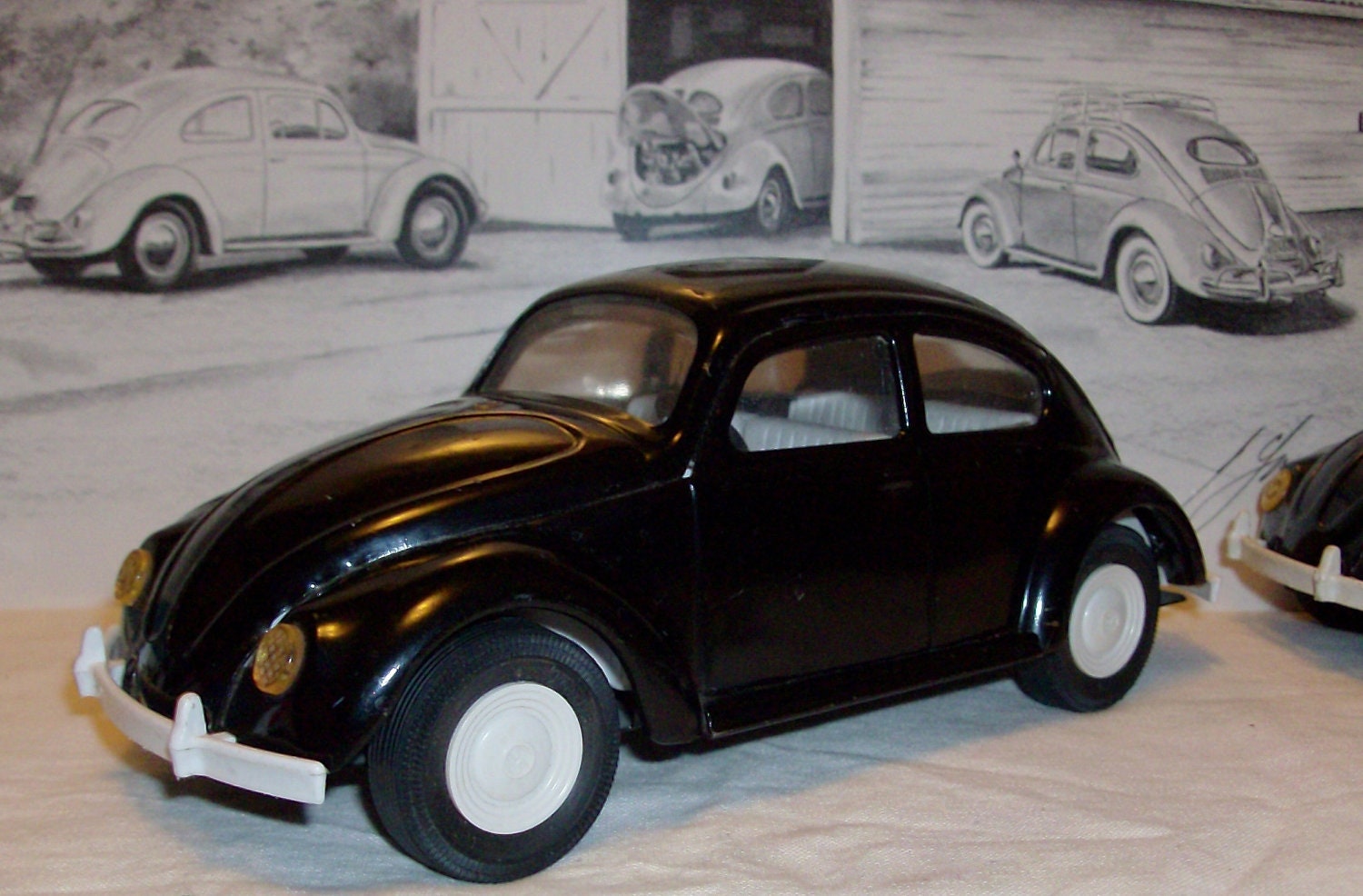 Volkswagen Beetle Vintage VW Bug Tonka Black VGC Different