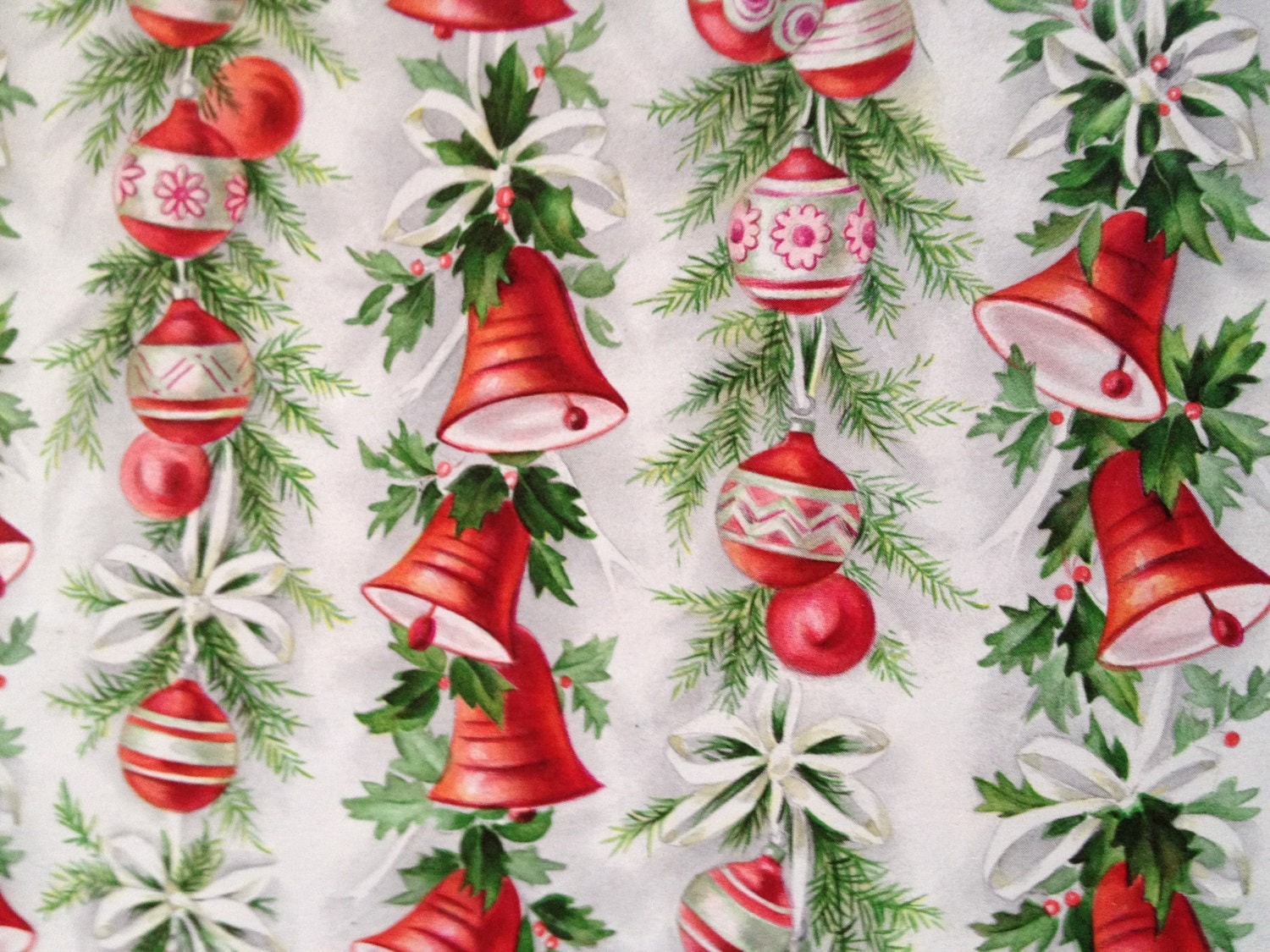 2 Sheets Vintage Christmas Wrapping Paper