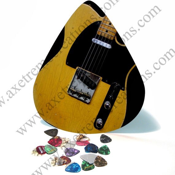 HUGE  /  art Telecaster Blackguard   Wall  Giant Art wall Tele vintage Guitar Pick Vintage guitar