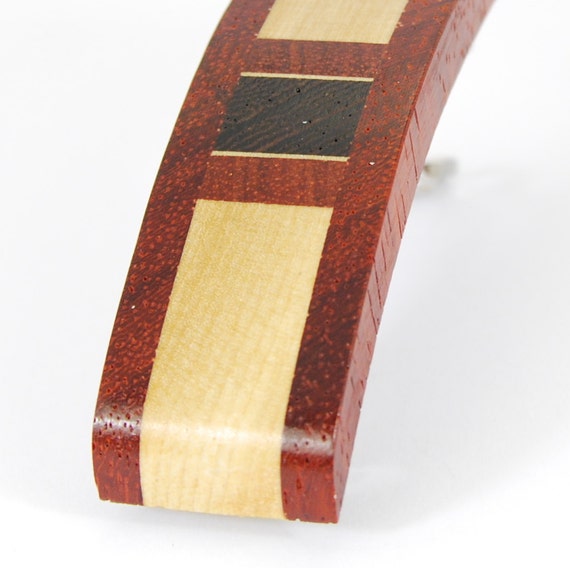 Wood barrette / french clip / handmade