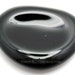 Black Obsidian Worry Stone, Stress Relief, Thumb Stone, Meditation, Black Stone,
