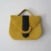 Khalifa - Vintage Black and Yellow Suede Handbag