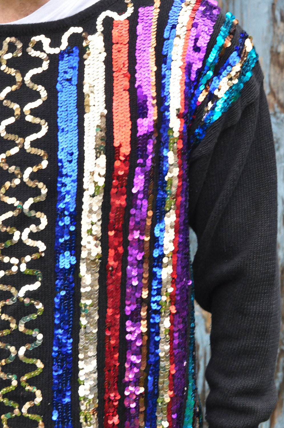sequin ugly sweater
