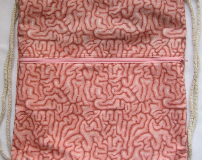 Piece of Mind; Brain Backpack/tote Custom Print