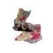 Cobweb Felted Scarf Wool Scarf in Rose Red, Teal and Mossy Green with Embedded Ribbon Yarn