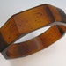 Vintage Bracelet Tortoiseshell Lucite Octagon Bangle