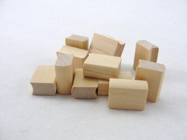 12 Mini Wooden books 1 unfinished wood book