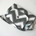 iPhone Wristlet, iPhone wallet in Charcoal Grey Chevron - ready to ship