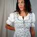 Vintage Floral Dirndl Dress - Herzklopfen