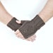 Men's wrist warmers wool taupe