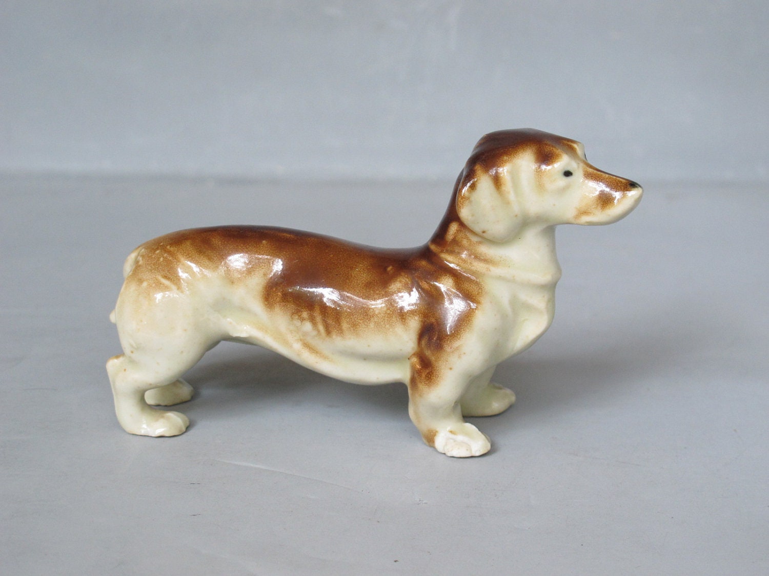 vintage porcelain dachshund