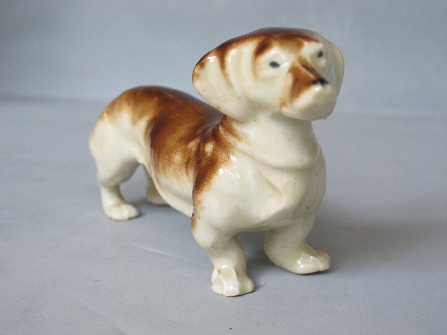 vintage porcelain dachshund