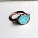 Copper Ring Turquoise December Birthstone Handmade Ring Simple Raw Modern Organic Robins Egg Blue