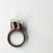 Copper Ring Tourmaline Ring Mint Pale Blue Green Gem Stone Artisan Handmade