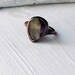 RESERVED Copper Ring Quartz Amethyst Hematite Violet Smoke Smokey Purple Gem February Birthstone Artisan Handmade
