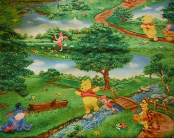 Popular items for winnie the pooh fabric on Etsy