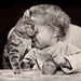 vintage baby and kitty cat 1945 advertisement