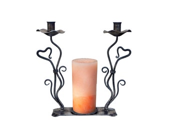 Unity Candle Holder L2 ( Clear and Black)