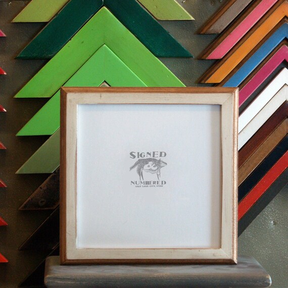 8x8 Square Picture Frame in 1x1 2-Tone Style by signedandnumbered