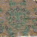 Antqiue French steel cut beaded purse swatch panel 4 Bead Stock Copper Gold Green Nice