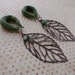 Budding Leaf Gauged Earrings