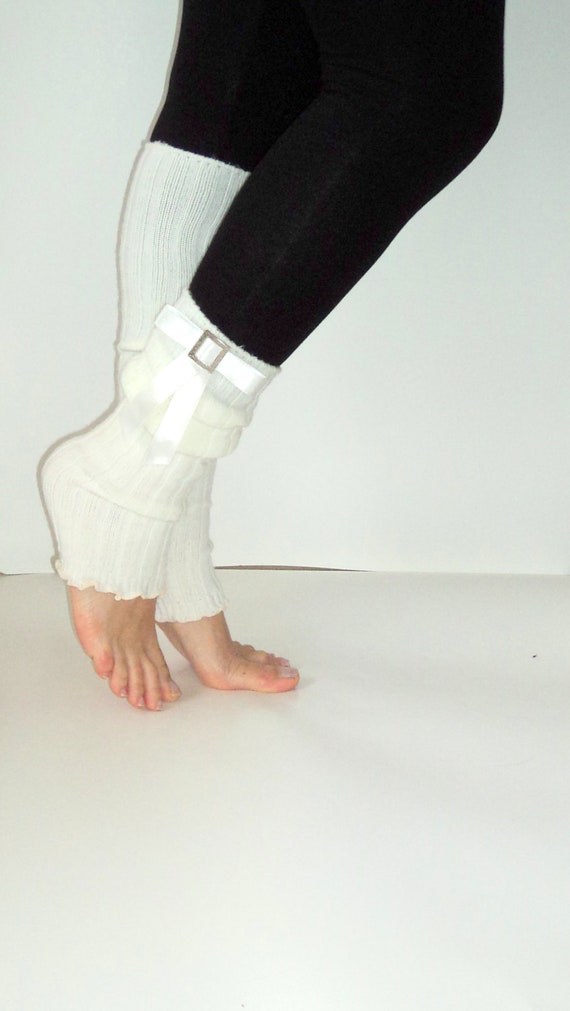 Lovely White Leg Warmers socks Women Boot socks