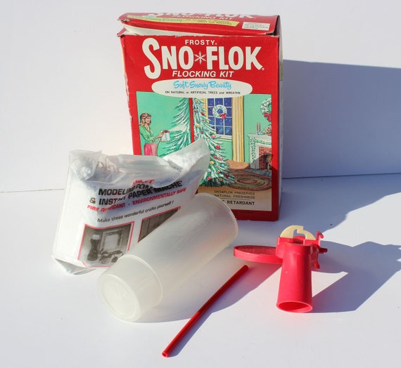 Vintage Frosty SnoFlok Flocking Kit with Box Unused all
