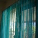 Custom dyed cotton gauze / scrim curtains