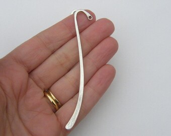2 Bookmarks 87 x 14mm antique silver tone