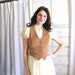 70s Vest / Tan Corduroy Vest