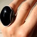 Black Onyx Ring, Large Statement Ring, Dark Sterling Silver, Mens Ring, Midnight, Darkness