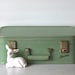 Circa 1960s Starline Small Seafoam Green Train Case Carry On Baltimore Luggage