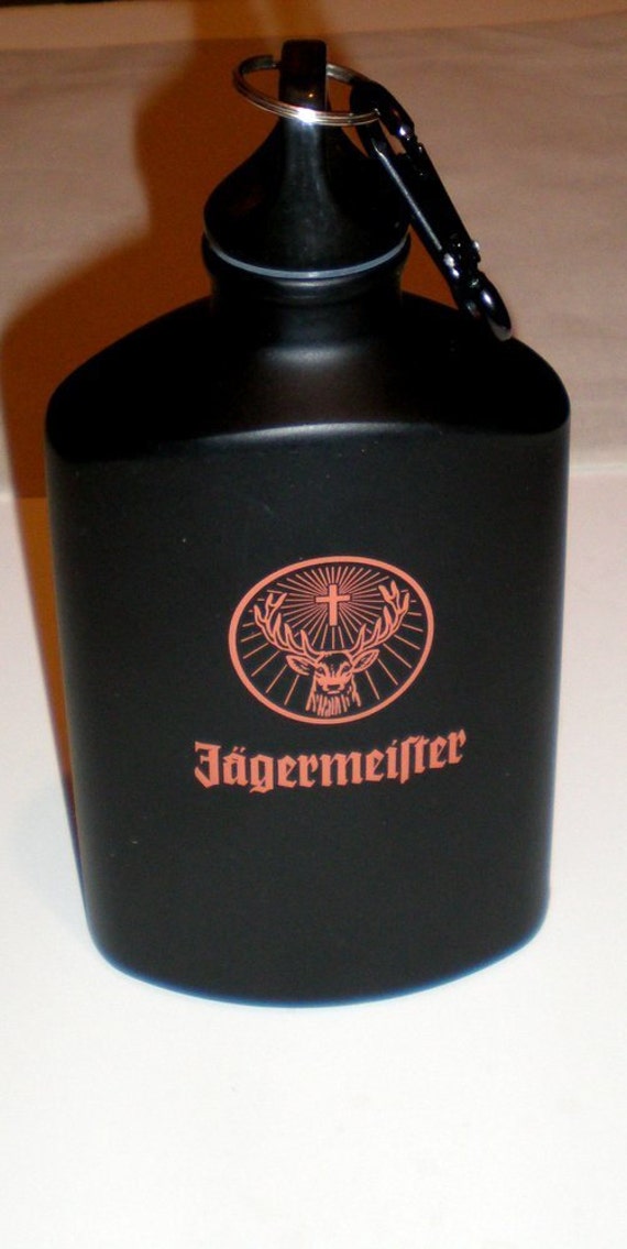 Jagermeister Flask Canteen Water Bottle Free Ship Connect to
