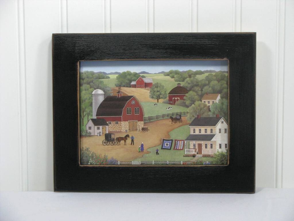 5X7 Framed Print Country Primitive Colleen by homecraftframing