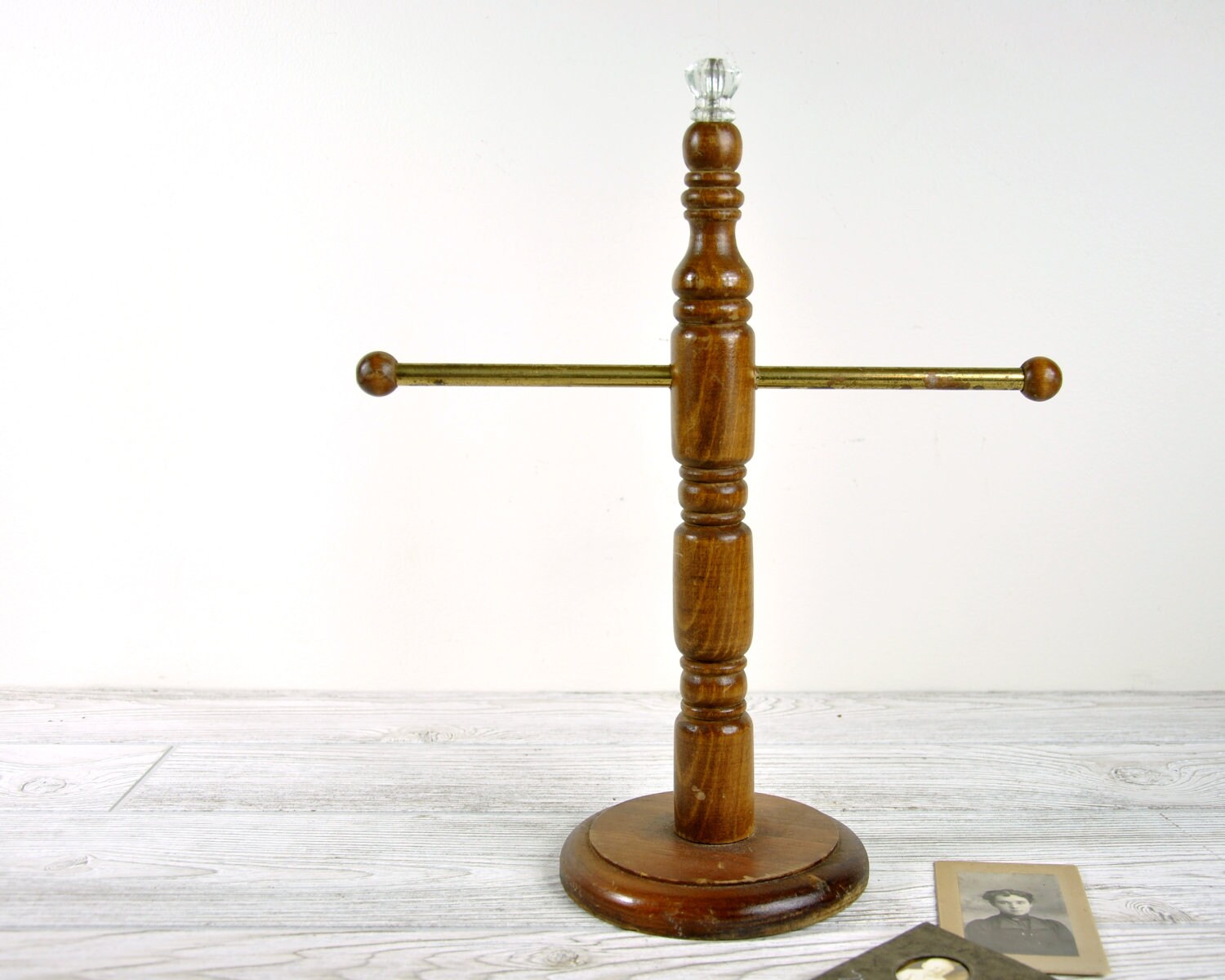 Vintage Wood Jewelry Display Stand / Jewelry Holder