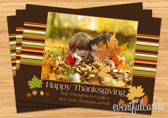 Thanksgiving Photo Card Il_570xn