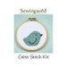 Little Aqua Bird Cross Stitch Kit