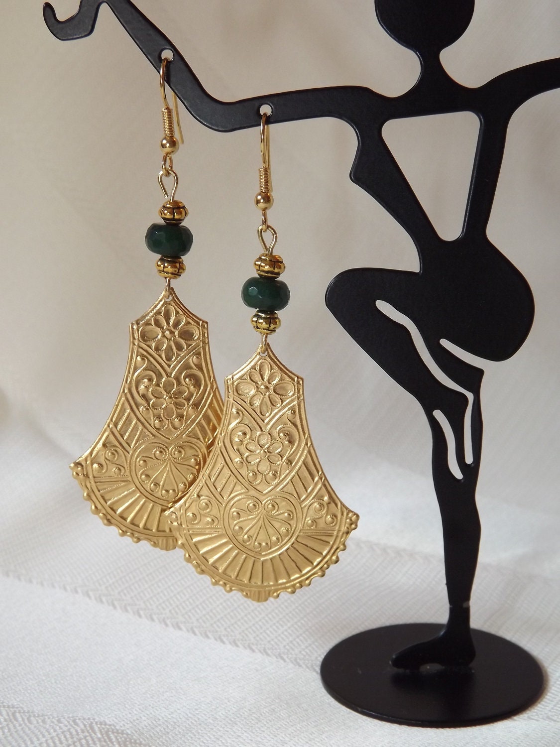 Spanish Fan Earrings by CRawlinsCollection on Etsy