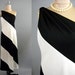 Vintage 1960's 1970's...Rare One Shoulder...Black and White Striped Op Art...60s 70s Mod Glam Cocktail Party Dress